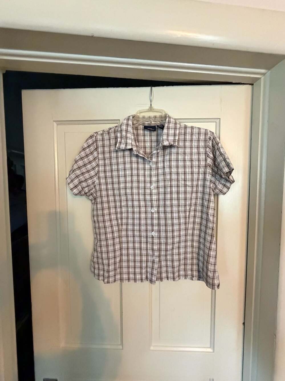Genuine Sonoma Jean Company Plaid Button-Down Shirt PM Brown